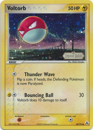 Voltorb (68/92) (Stamped) [EX: Legend Maker] 