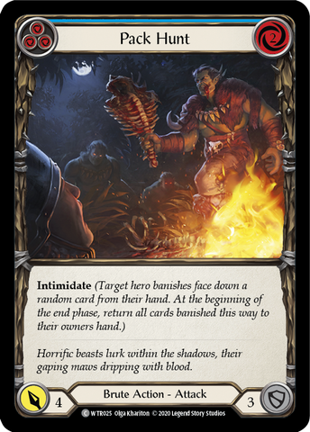 Pack Hunt (Blue) [U-WTR025] (Welcome to Rathe Unlimited) Unlimited Rainbow Foil 