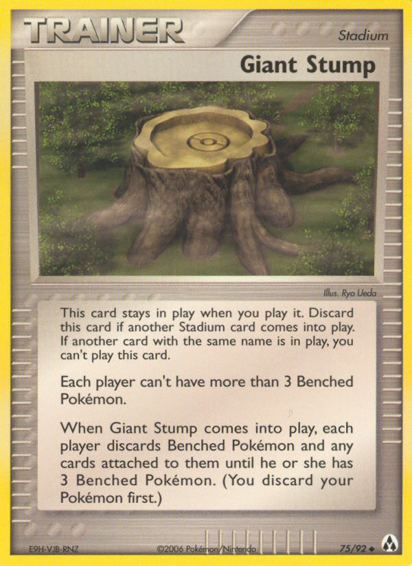 Giant Stump (75/92) [EX: Legend Maker] 