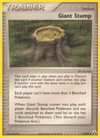 Giant Stump (75/92) [EX: Legend Maker] 