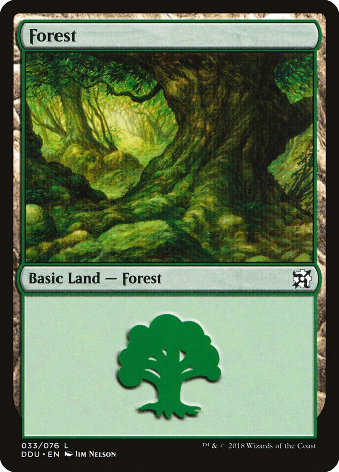 Forest (33) [Duel Decks: Elves vs. Inventors] 