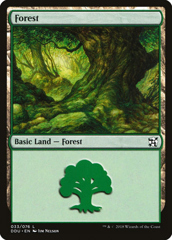 Forest (33) [Duel Decks: Elves vs. Inventors] 