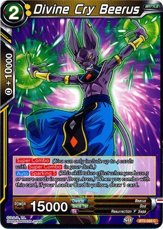 Divine Cry Beerus (BT5-089) [Miraculous Revival] 