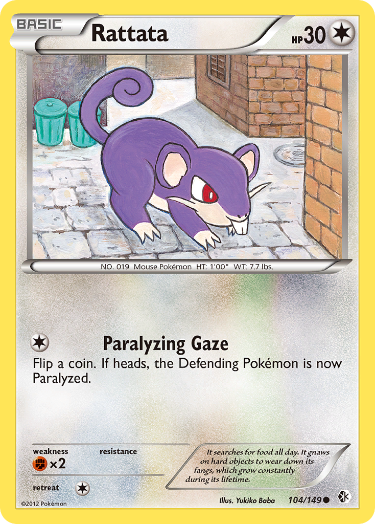Rattata (104/149) [Black &amp; White: Boundaries Crossed] 