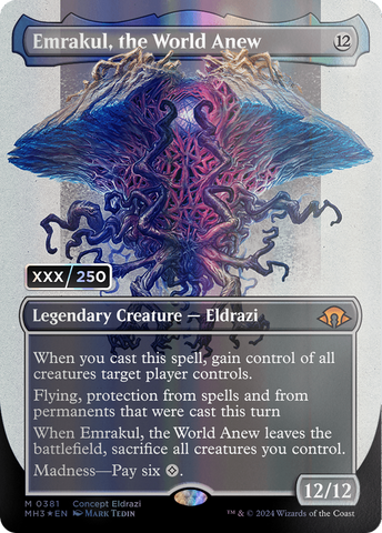 Emrakul, the World Anew (Borderless) (Serial Numbered) [Modern Horizons 3] 