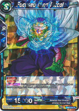 Focused Mind Piccolo (Shatterfoil) (TB1-032) [Dragon Brawl] 