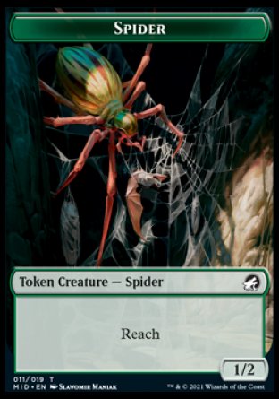 Beast (008) // Spider Double-Sided Token [Innistrad: Midnight Hunt Tokens] 
