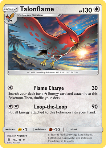 Talonflame (111/145) [Sun &amp; Moon: Guardians Rising] 