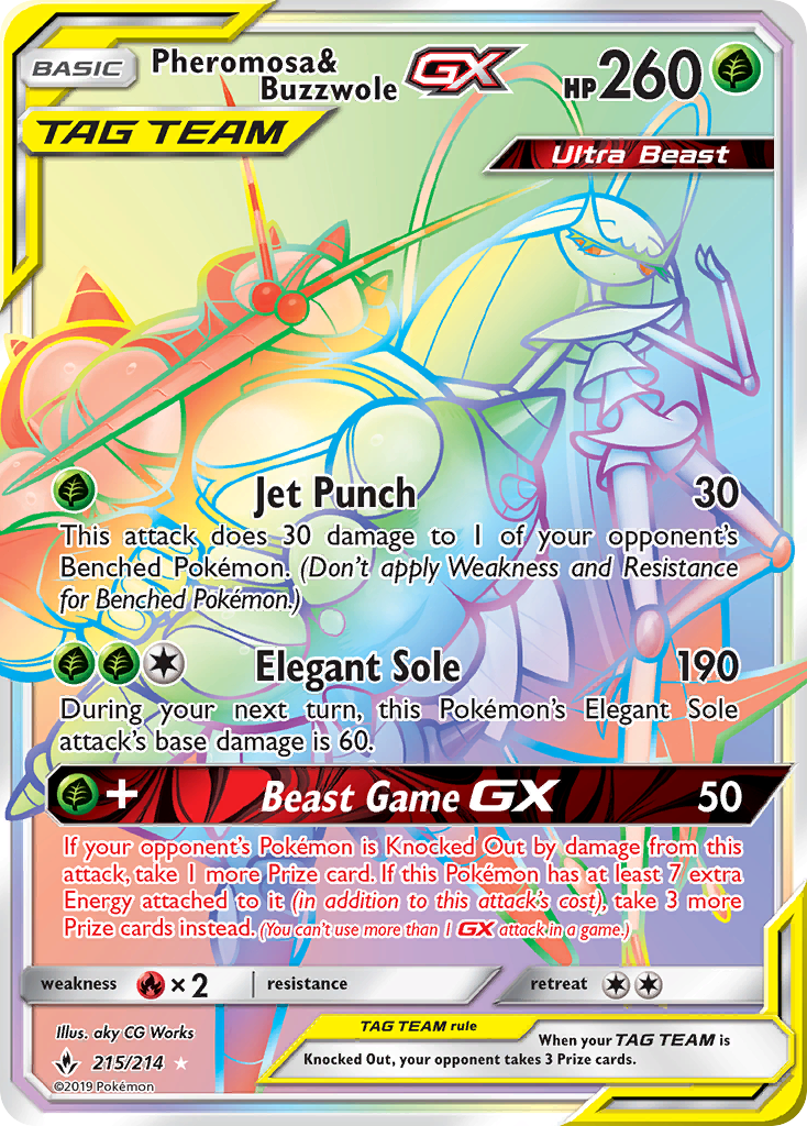 Pheromosa &amp; Buzzwole GX (215/214) [Sun &amp; Moon: Unbroken Bonds] 