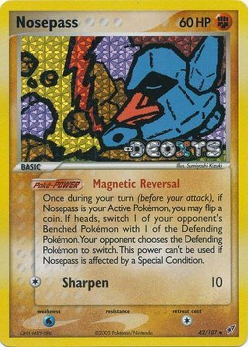 Nosepass (42/107) (Stamped) [EX: Deoxys] 