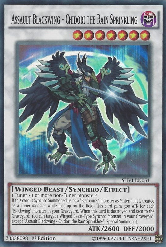 Assault Blackwing - Chidori the Rain Sprinkling [SHVI-EN051] Super Rare 