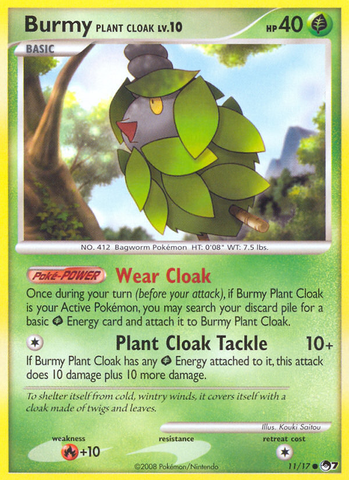 Burmy Plant Cloak (11/17) [POP Series 7] 