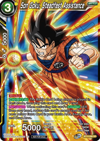 Son Goku, Steadfast Assistance (Zenkai Series Tournament Pack Vol.1) (BT15-096) [Tournament Promotion Cards] 