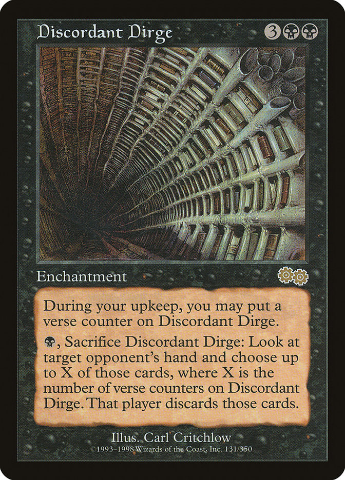 Discordant Dirge [Urza's Saga] 