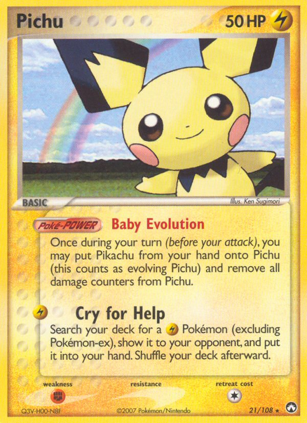Pichu (21/108) [EX: Power Keepers] 