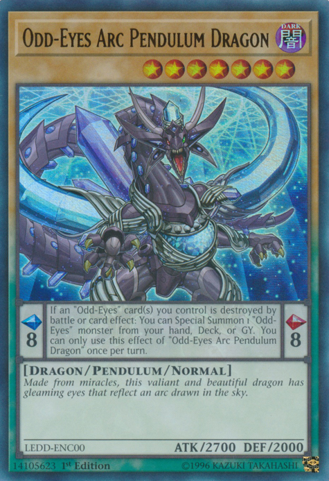 Odd-Eyes Arc Pendulum Dragon [LEDD-ENC00] Ultra Rare 