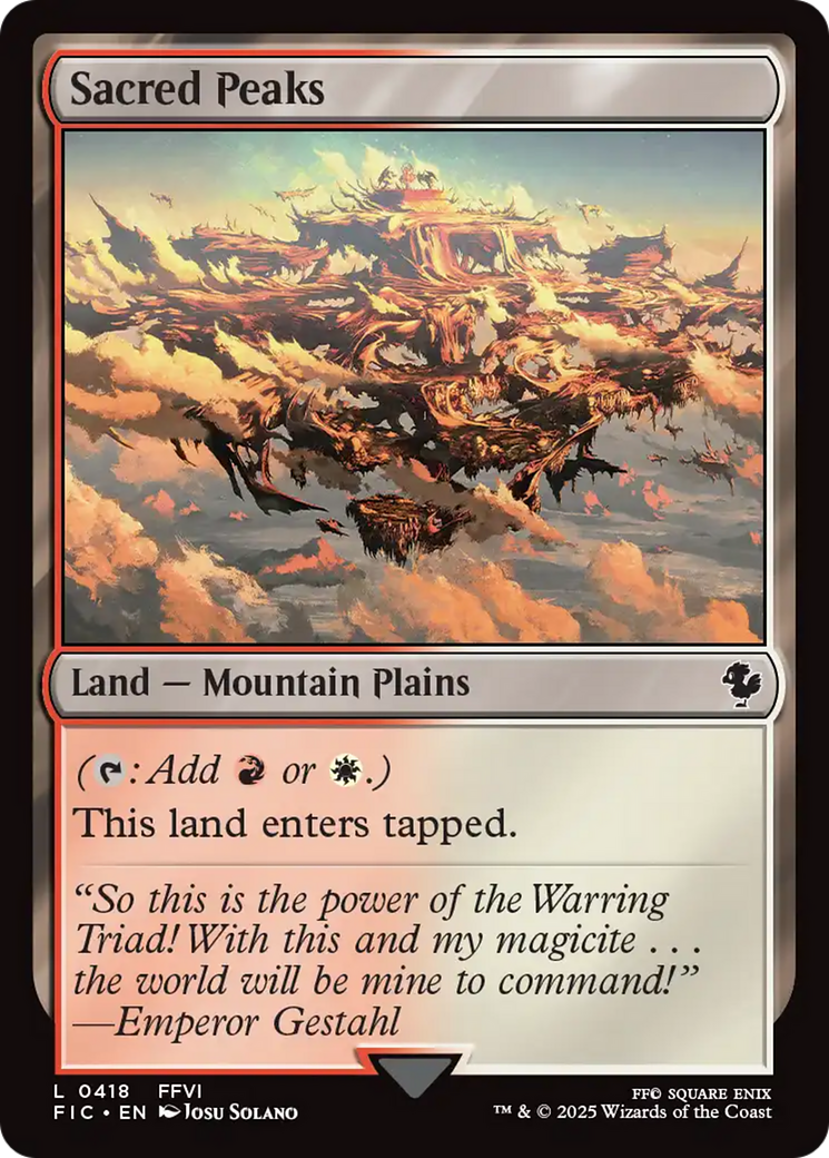 Sacred Peaks [FINAL FANTASY Commander] 