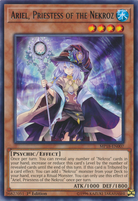 Ariel, Priestess of the Nekroz [MP18-EN007] Rare 