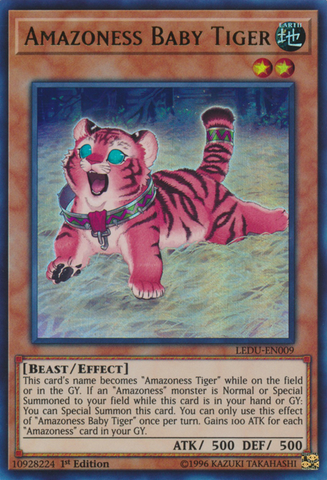 Amazoness Baby Tiger [LEDU-EN009] Ultra Rare 