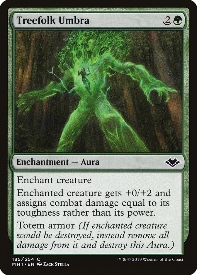 Treefolk Umbra [Modern Horizons] 
