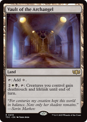 Vault of the Archangel [Tarkir: Dragonstorm Commander] 