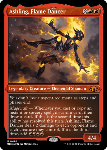 Ashling, Flame Dancer (Foil Etched) [Modern Horizons 3] 