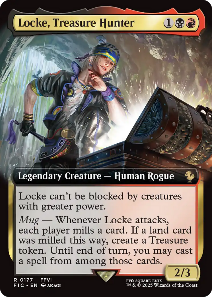Locke, Treasure Hunter (Extended Art) [FINAL FANTASY Commander] 