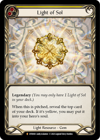 Light of Sol [DTD000] (Dusk Till Dawn) Cold Foil 