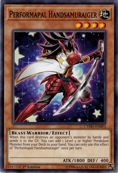 Performapal Handsamuraiger [CYHO-EN093] Common 