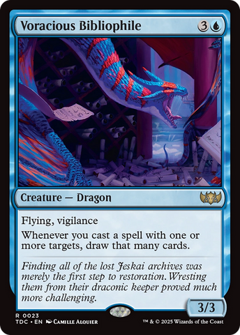 Voracious Bibliophile [Tarkir: Dragonstorm Commander] 