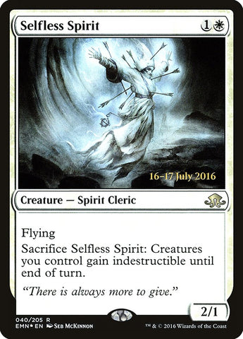 Selfless Spirit [Eldritch Moon Prerelease Promos] 