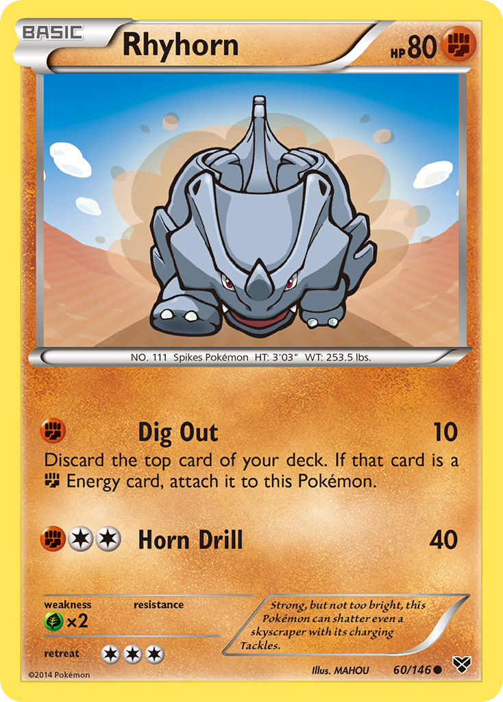 Rhyhorn (60/146) [XY: Base Set] 