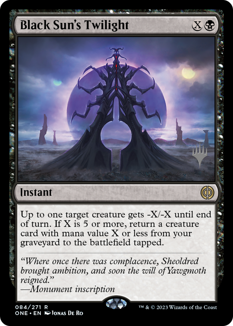 Black Sun's Twilight (Promo Pack) [Phyrexia: All Will Be One Promos] 