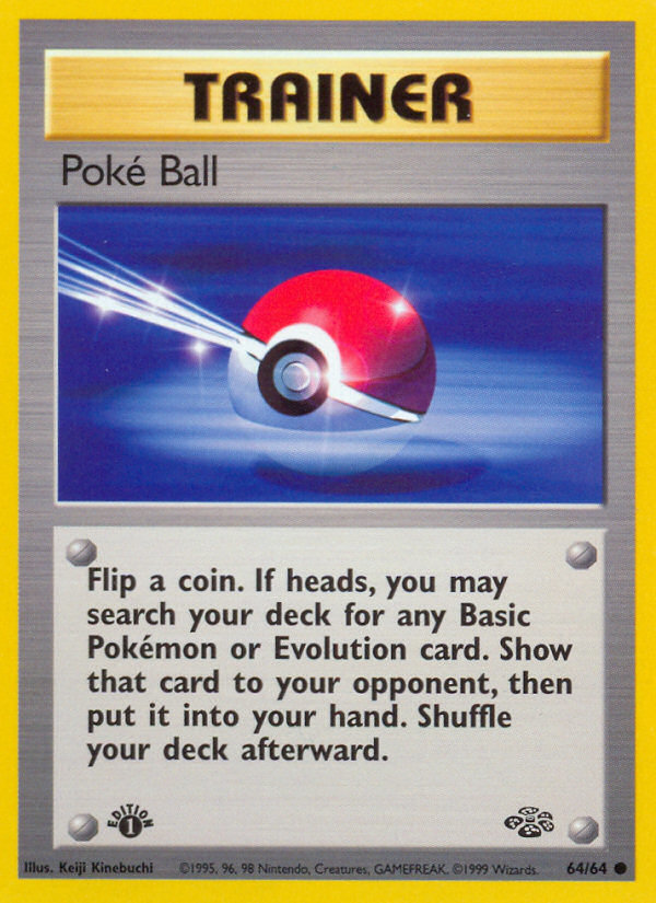 Poke Ball (64/64) [Jungle 1st Edition] 