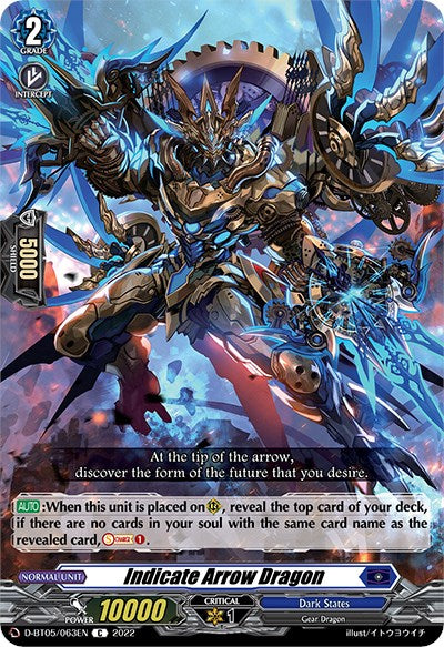 Indicate Arrow Dragon (D-BT05/063EN) [Triumphant Return of the Brave Heroes]