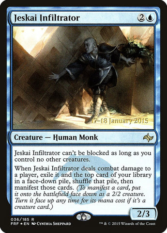Jeskai Infiltrator [Fate Reforged Prerelease Promos] 