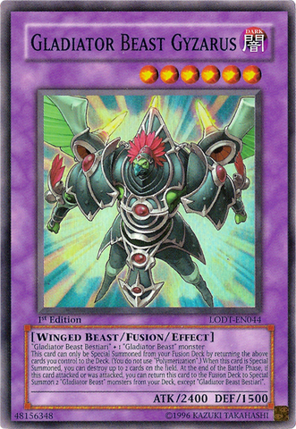 Gladiator Beast Gyzarus [LODT-EN044] Super Rare 