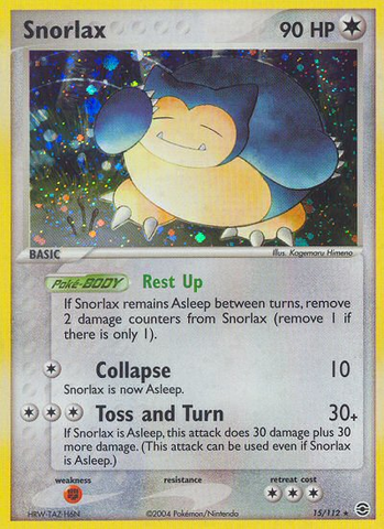 Snorlax (15/112) [EX: FireRed &amp; LeafGreen] 