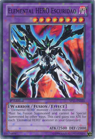 Elemental Hero Escuridao [SP13-EN046] Starfoil Rare 