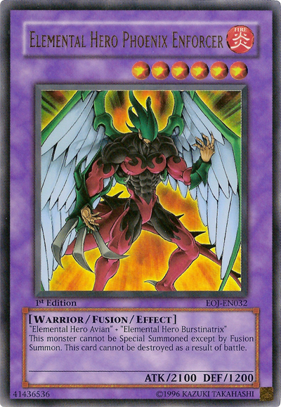 Elemental Hero Phoenix Enforcer [EOJ-EN032] Ultra Rare 