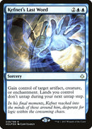 Kefnet's Last Word [Hour of Devastation Prerelease Promos] 