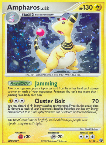 Ampharos (1/132) [Diamond &amp; Pearl: Secret Wonders] 
