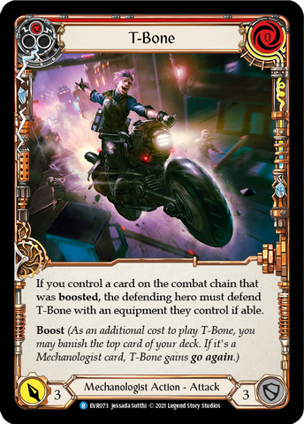 T-Bone (Red) [EVR073] (Everfest) 1st Edition Rainbow Foil 