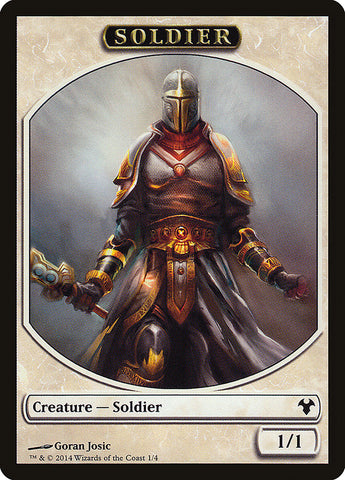 Soldier // Spirit Double-Sided Token [Modern Event Deck 2014 Tokens] 