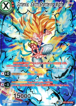 Gotenks, Earth-Shattering Might (SPR) (BT11-003) [Vermilion Bloodline]