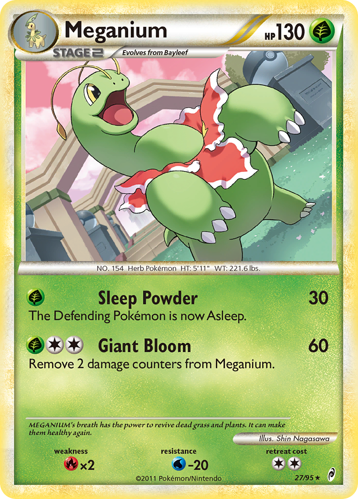 Meganium (27/95) [HeartGold &amp; SoulSilver: Call of Legends] 