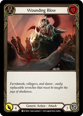 Wounding Blow (Red) [U-WTR203] (Welcome to Rathe Unlimited) Unlimited Rainbow Foil 