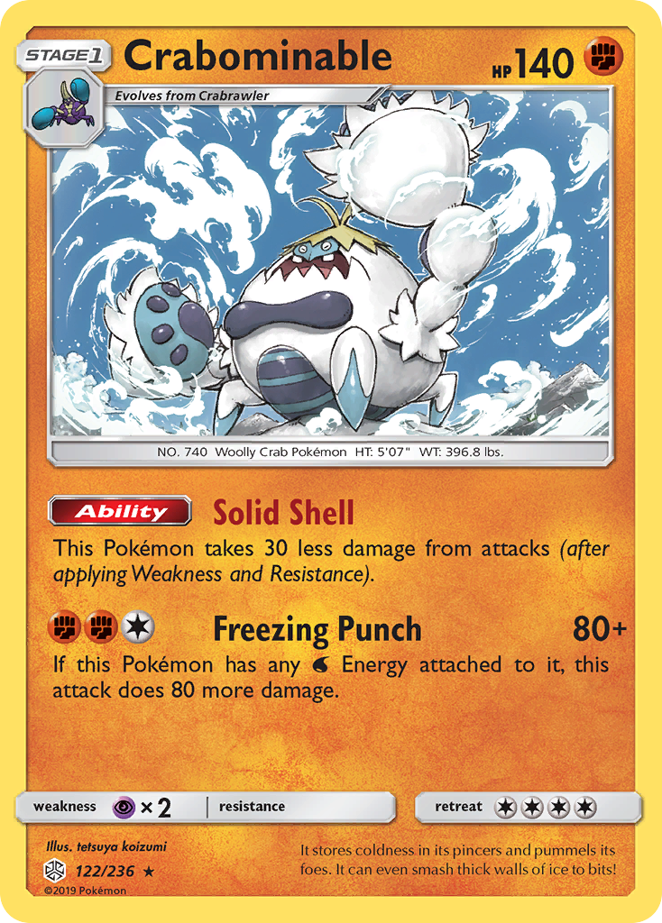 Crabominable (122/236) [Sun &amp; Moon: Cosmic Eclipse] 