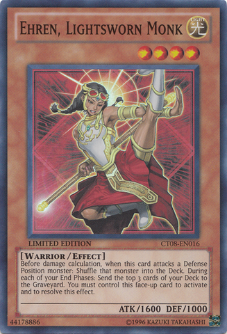 Ehren, Lightsworn Monk [CT08-EN016] Super Rare 