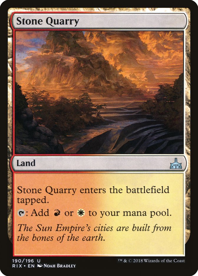 Stone Quarry [Rivals of Ixalan] 